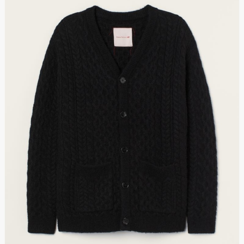 Simone Rocha Oversized Wool blend Knit Cardigan